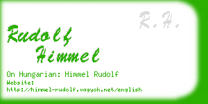 rudolf himmel business card